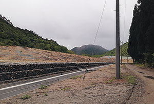 真奈川の堆積土砂